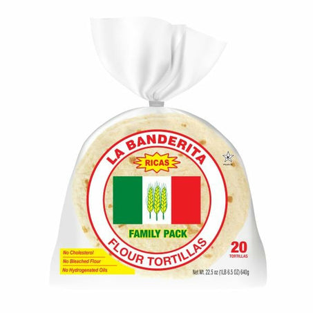 La Banderita Flour Tortillas, Family Pack 20 ct