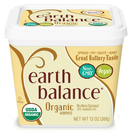 Earth Balance Organic Whipped Buttery Spread, Butter Alternative 13 oz